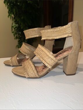 Sam & Libby Esther raffia sandals